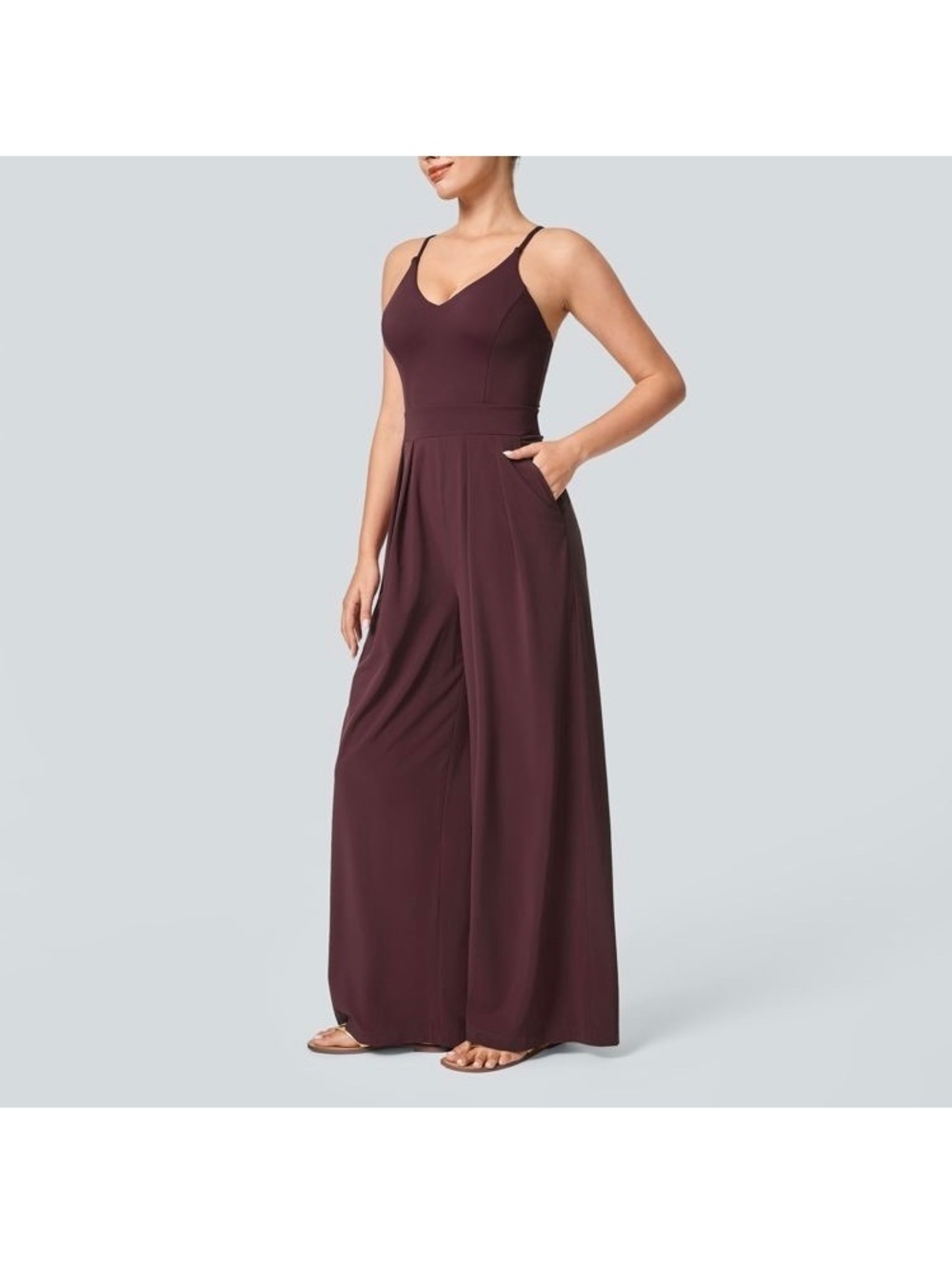 Halara Breezeful™ Pocket Wide Leg Slip Jumpsuit